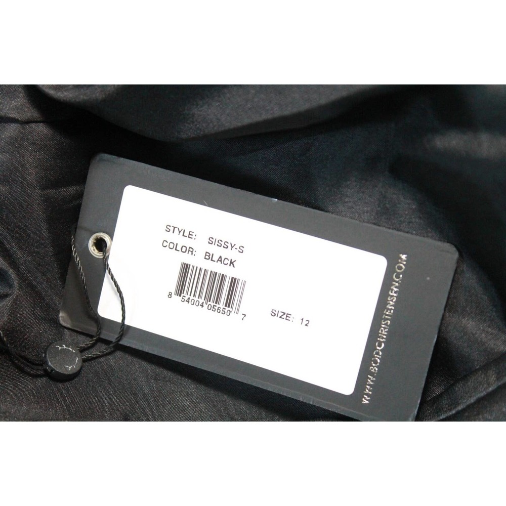 NWT Bod & Christensen Soft Leather Sissy Midi Skirt Black Women's Size 12 H14127 - Picture 9 of 12